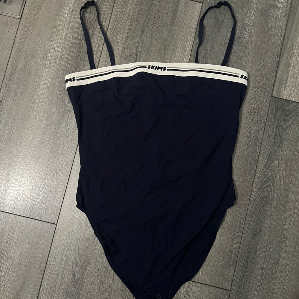 SKIMS Fits Everybody Logo Bodysuit XL NAVY
